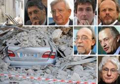 Il terremoto in Abruzzo e a L'Aquila e i componenti la Commi